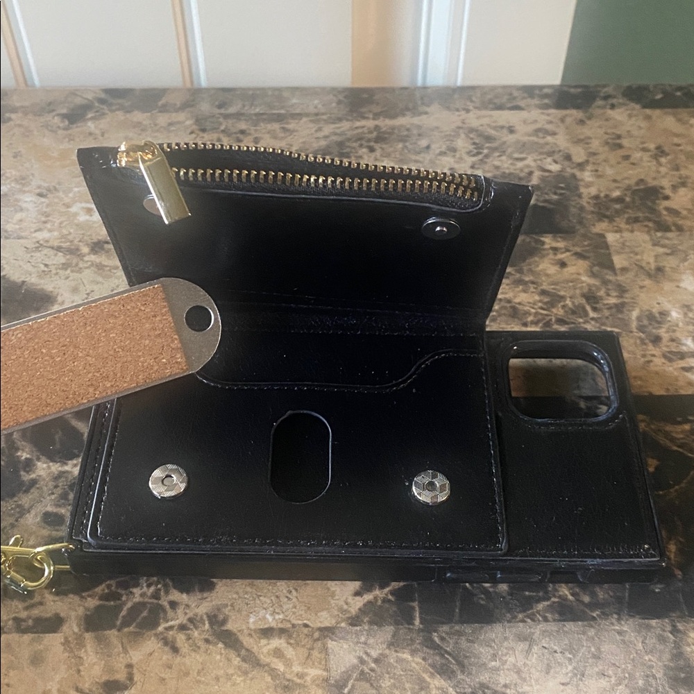 iPhone 11 Pro Max phone case.  Leather with Strap - Picture 5 of 10